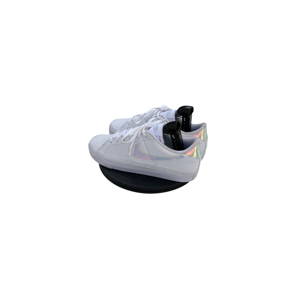 Nike Court Legacy Next Nature Sneakers Shoes White Iridescent Swoosh Size 9 - Picture 4 of 6